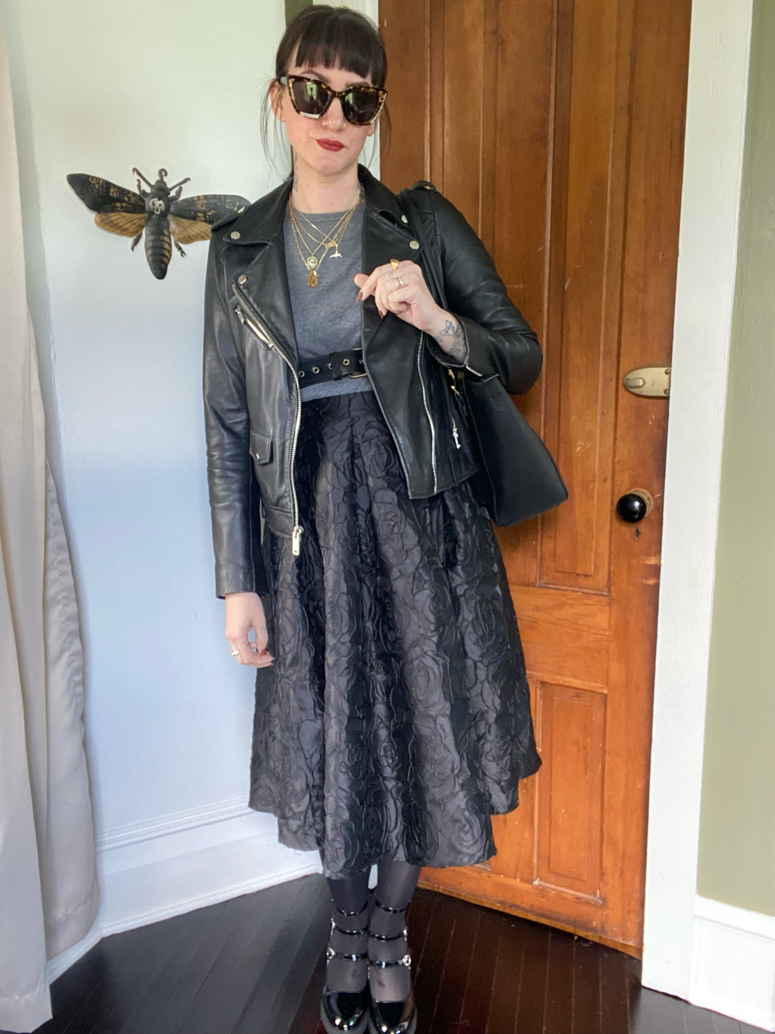 Alternative Fall Outfit with Leather Jacket & Black A-line Skirt 

#LTKWorkwear #LTKSeasonal #LTKStyleTip