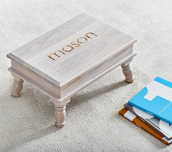 Wood Finish Single Step Stool | Pottery Barn Kids