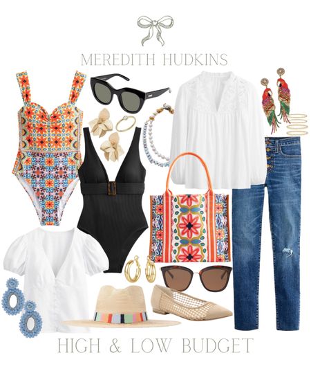 Women’s fashion, women’s shoes, women’s tote, resort outfit, vacation outfit, vibrant outfit, white top, women’s denim, jeans, budget friendly fashion, Amazon fashion, sunglasses, women’s flats, woven flats, Boden, White blouse, parrot airings, canvas tote bag,, tortoise sunglasses, Amazon sunglasses, necklace, rings, woven hat, sun hat, hoop earrings, one piece swimsuit, black swimsuit, earrings, puff sleeve, Tuckernuck

#LTKunder100 #LTKstyletip #LTKswim