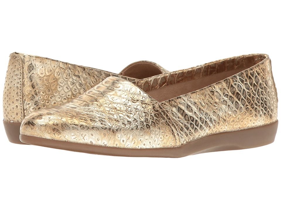 Aerosoles - Trend Setter (Gold Snake) Women's Flat Shoes | Zappos