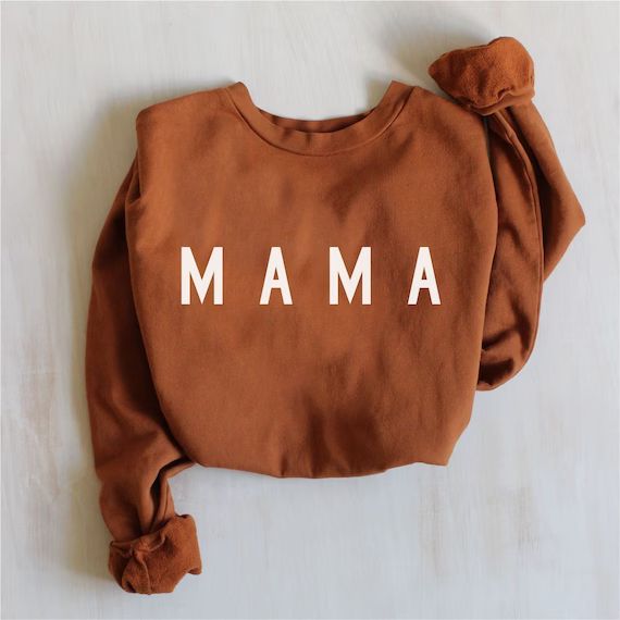 MAMA Sweatshirt |  MAMA Crewneck, Gift For Mom, Mama To Be Sweatshirt, Mama Sweater, Mom Sweatshi... | Etsy (US)