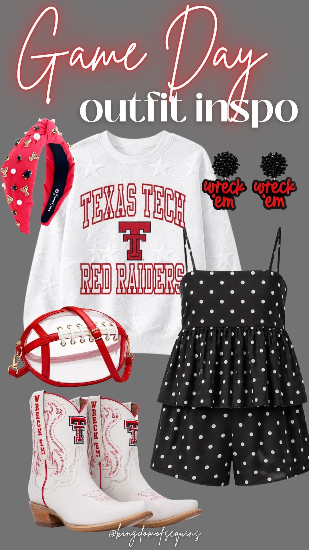Texas Tech Game Day Outfit Idea!