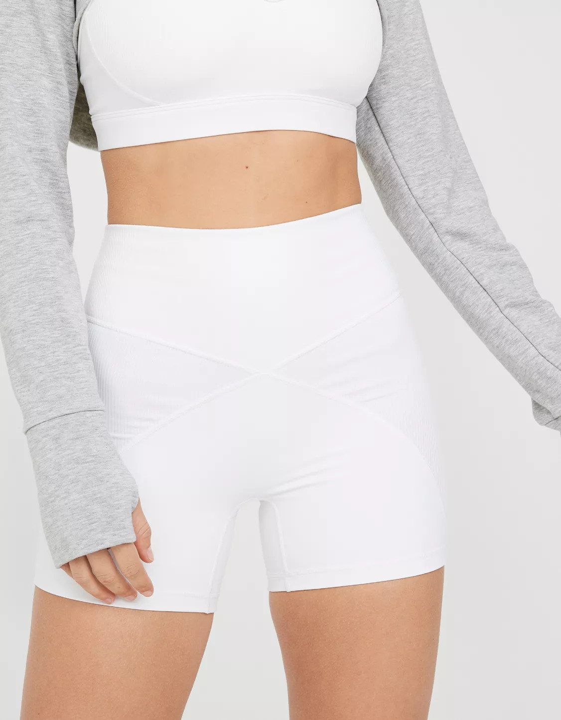 OFFLINE By Aerie Goals 4" Ribbed Bike Short | Aerie