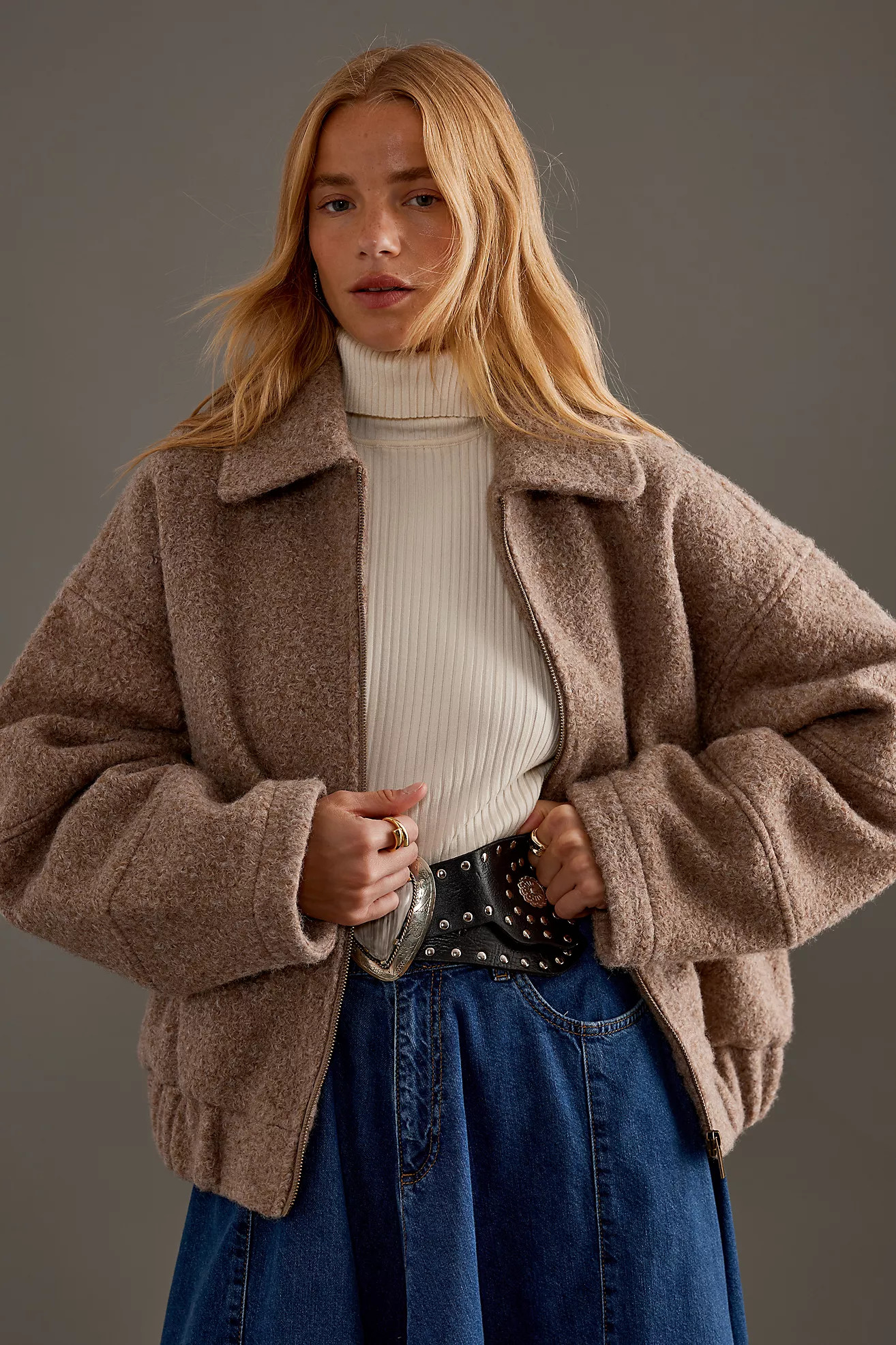 By Anthropologie Oversized Soft Bomber Jacket | Anthropologie (UK)