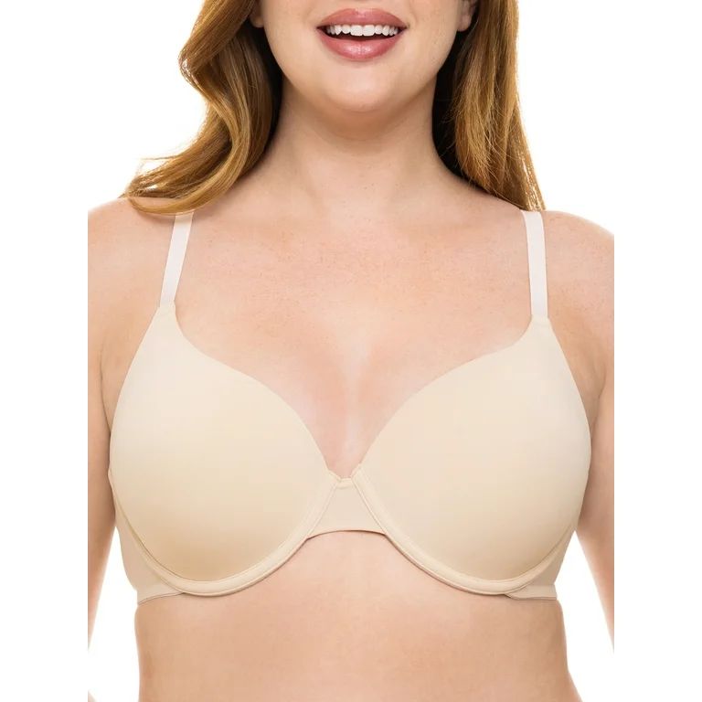 No Boundaries Juniors' Lightly Lined Underwire T-Shirt Bra, Sizes 34A to 40DDD | Walmart (US)