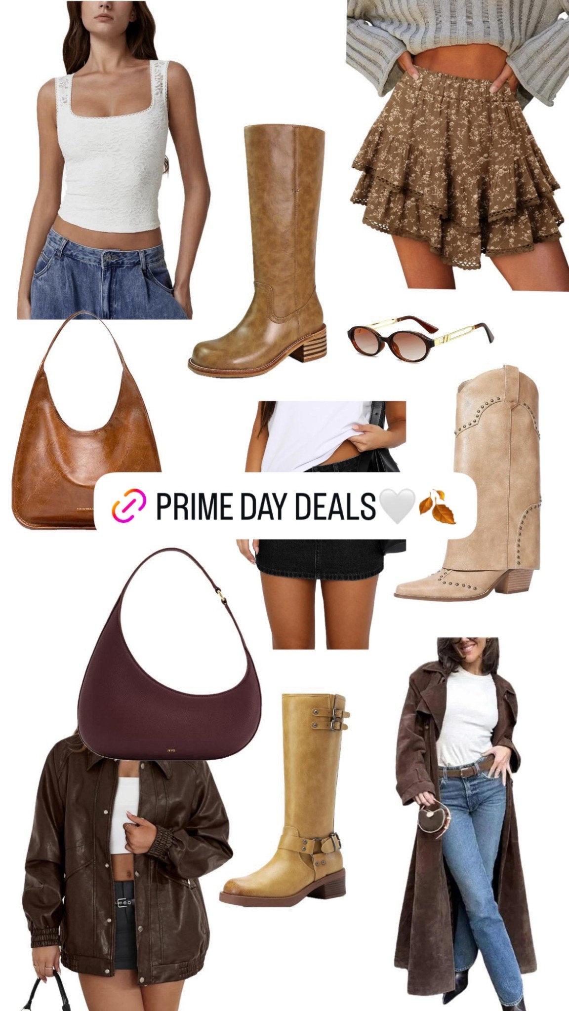 Amazon Prime Day Deals-
Fall Boots & Jackets
Fall Trends + Accessories
Brown purse, trench coat, Frye boot dupe, fall skirts

#LTKStyleTip #LTKSaleAlert #LTKSeasonal