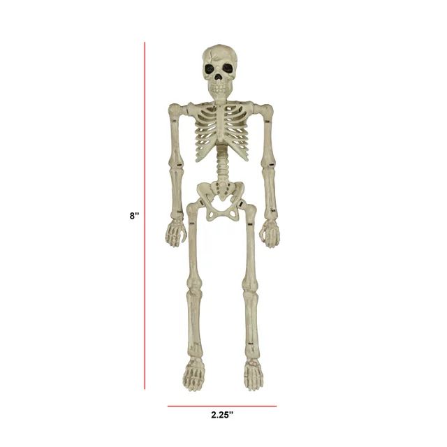 Halloween Faux Skeleton Decoration, 8 in, by Way To Celebrate | Walmart (US)