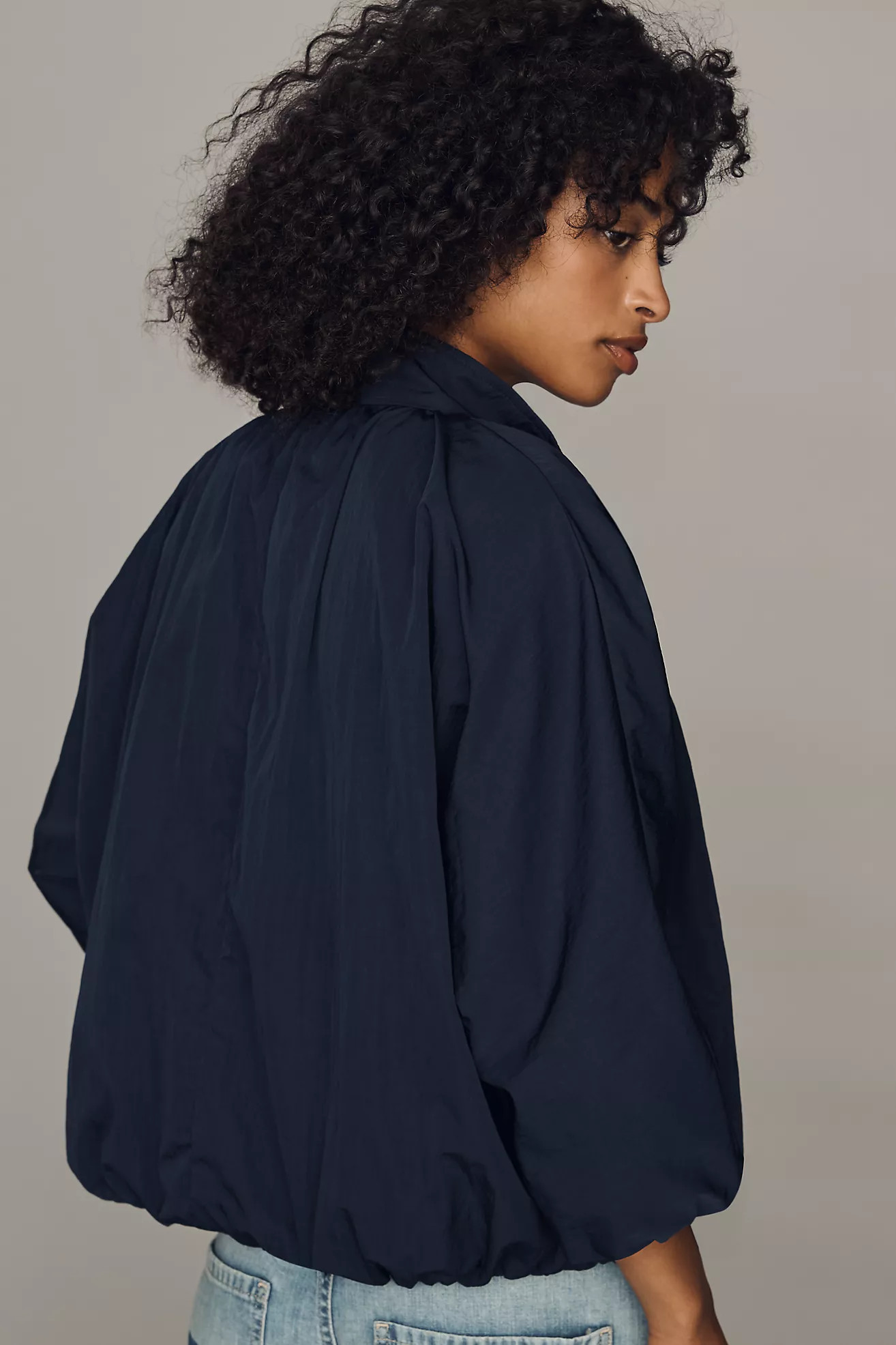 By Anthropologie Funnel-Neck Nylon Jacket | Anthropologie (US)