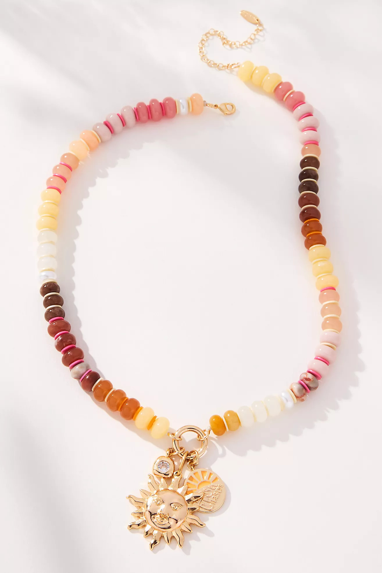 Beaded Charm Cluster Necklace | Anthropologie (US)
