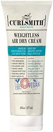 Curlsmith - Weightless Air Dry Cream - Vegan Leave-In Conditioner for Any Hair Type, Smooths Hair... | Amazon (US)