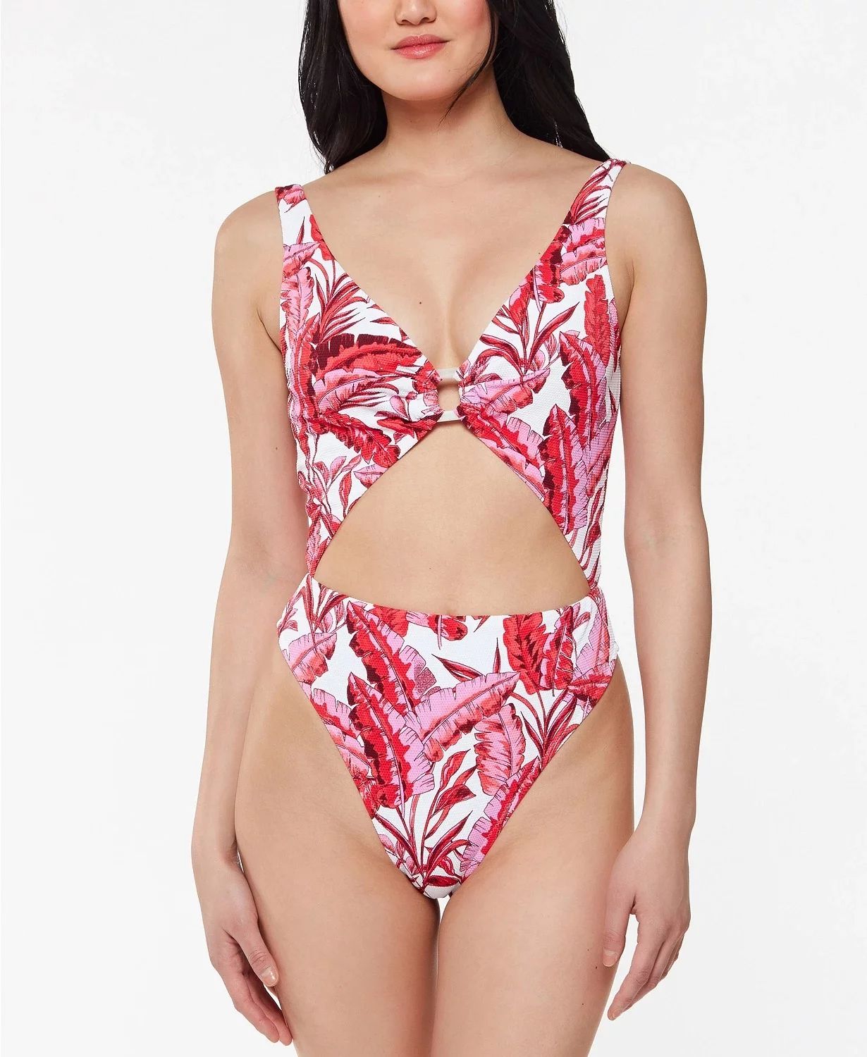 Jessica Simpson O-Ring Cut-Out One-Piece Swimsuit | Walmart (US)