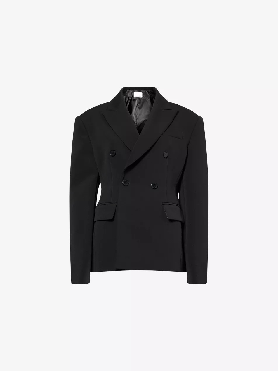 Doyer Cinched Woven Blazer | Selfridges