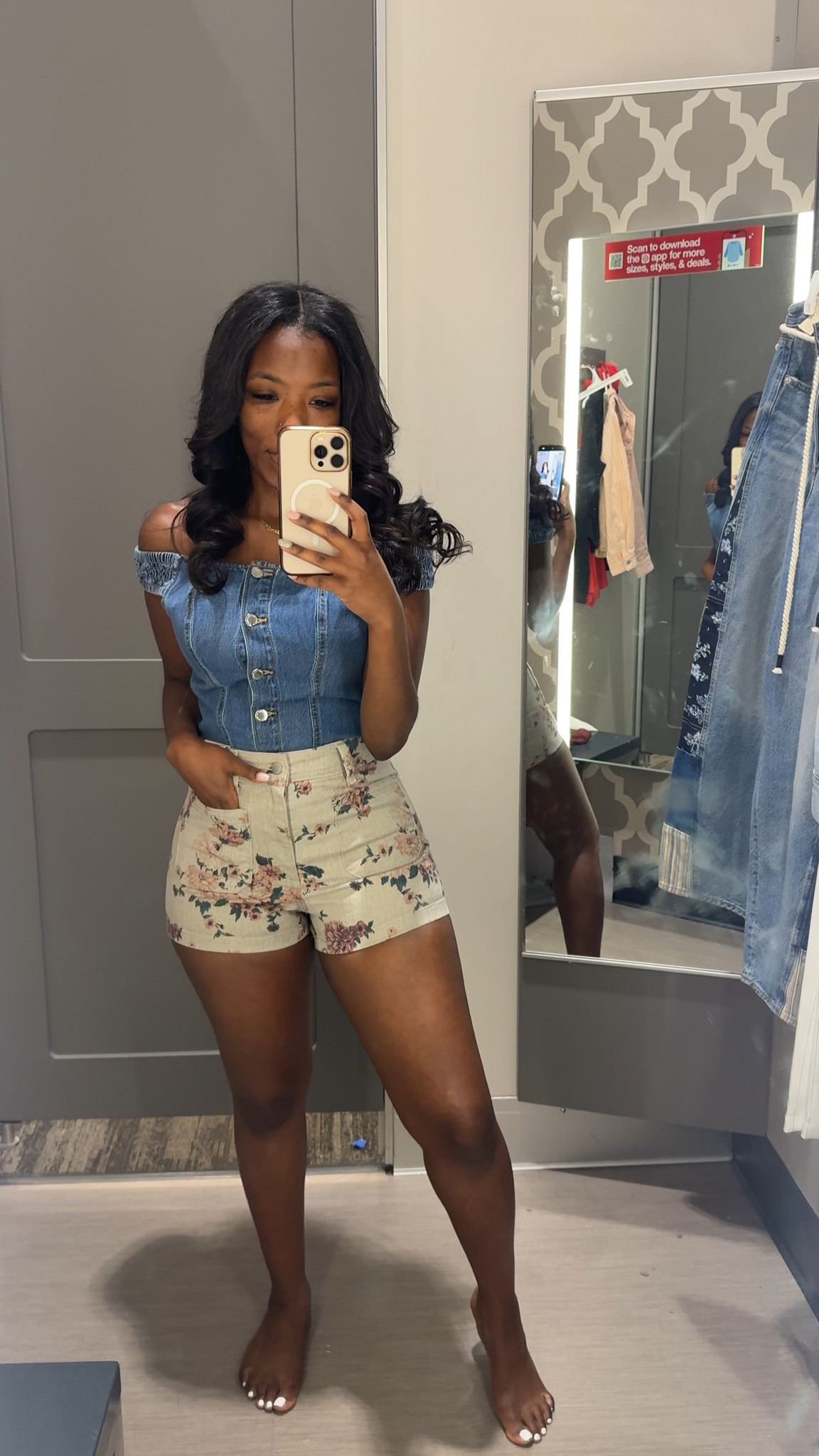 @Target these sailor shorts with this denim top is the summer cutie look. Summer time looks

#LTKootd #LTKgrwm #LTKMothersDay