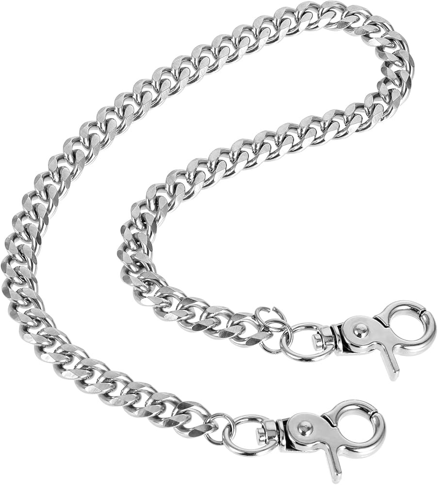 Waist Chain Heavy Duty Metal Keychain Punk Wallet Chain Hip Hop Keyholder Round Clasp Goth Keyrin... | Amazon (US)