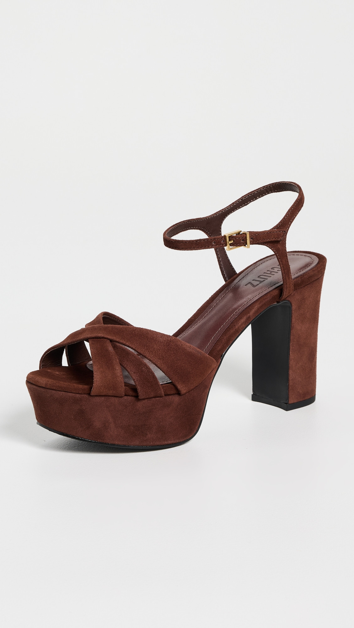 Schutz Keefa Platform Heels Root Brown 10 | Shopbop