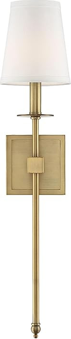 Savoy House 9-303-1-322 Monroe Bohemian Vintage Soft White Fabric Wall Sconce, 1-Light 60 Watt, 2... | Amazon (US)