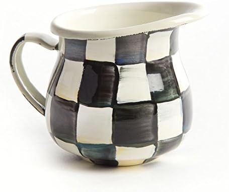 Little Pitcher – Stainless Steel Enamel Courtly Check - Black and White ,Little Coffee Creamer ... | Amazon (US)