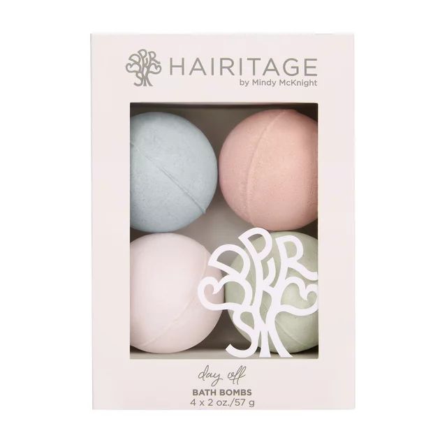 Hairitage Day Off Bath Bombs (Assorted Pack of 4), 2 oz. | Walmart (US)