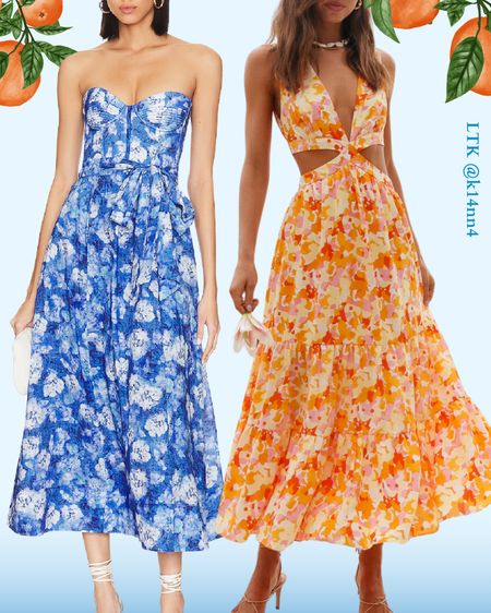 best friend vacation outfit idea🍊🩵 #springbreak #orangeblue #ditsyfloral #coral #maxidress #mididress #blueandorange #oldmoney #royalblue

#LTKtravel #LTKeurope #LTKSeasonal