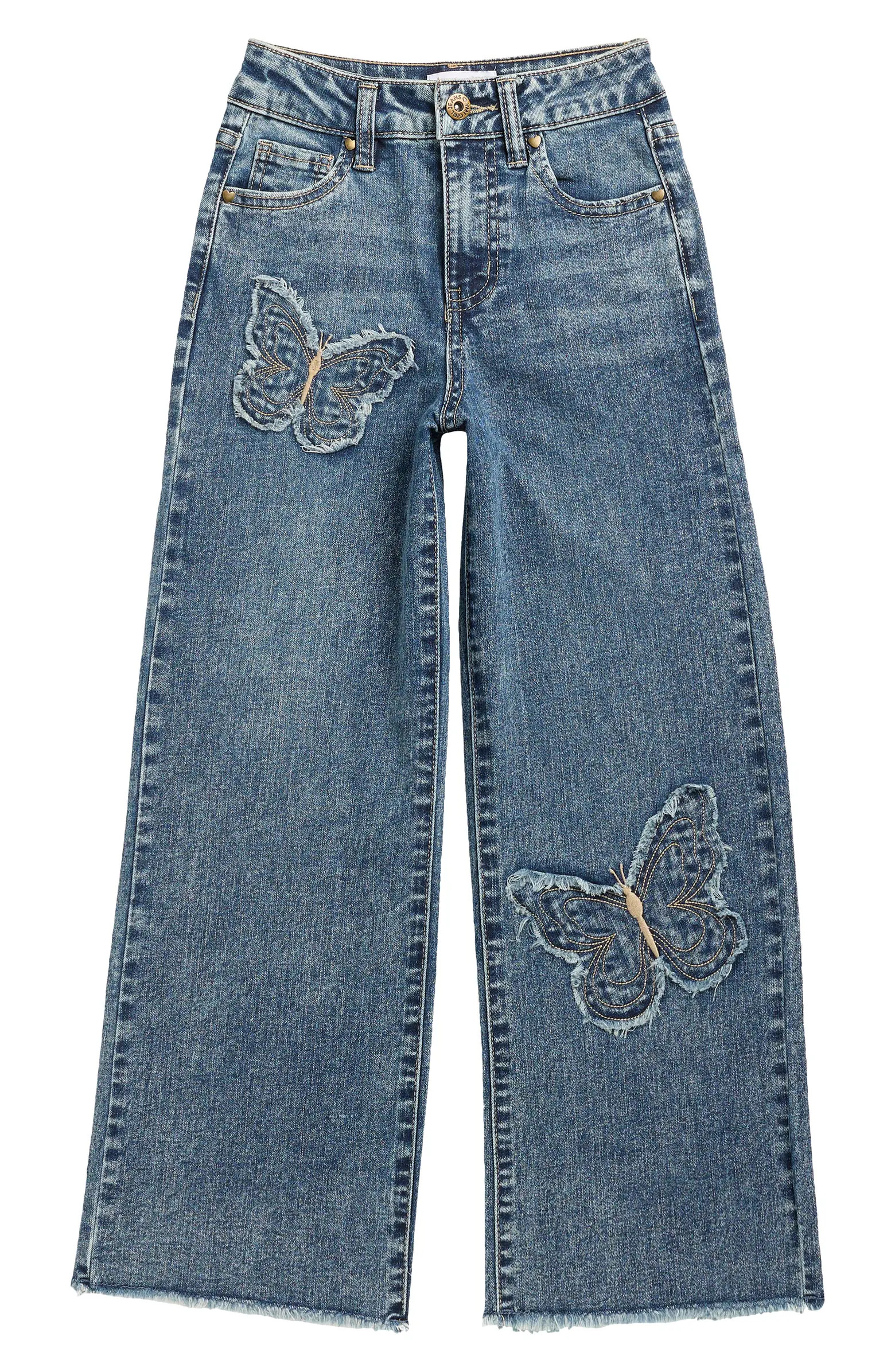 YMI Kids' Butterfly Wide Leg Jeans | Nordstromrack | Nordstrom Rack