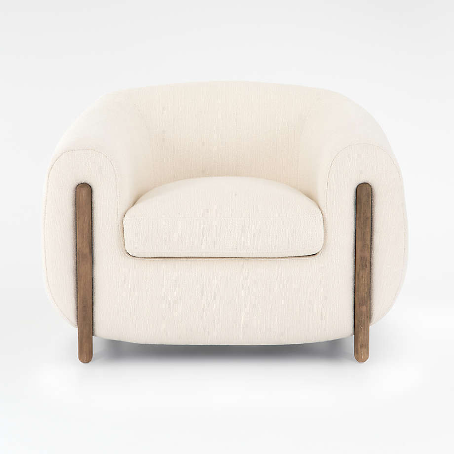 Nora Grey Tub Chair + Reviews | Crate & Barrel | Crate & Barrel