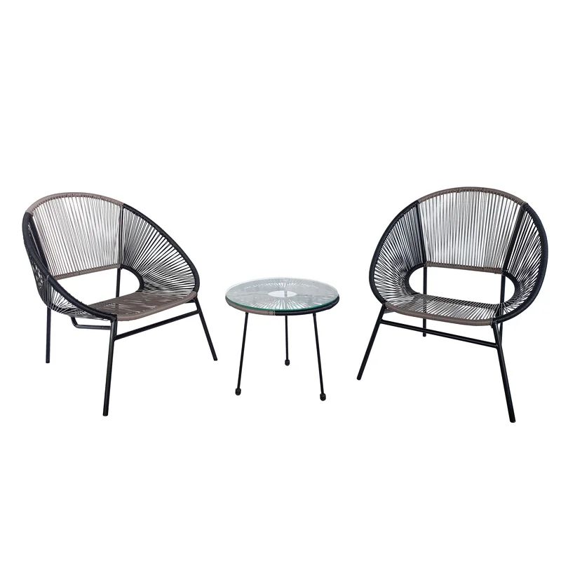 Daren 3 Piece 2 Person Seating Group | Wayfair North America