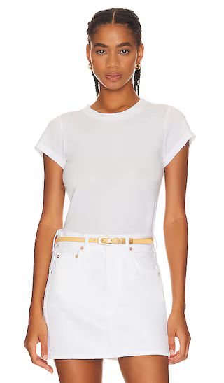 Juliette Slim T-Shirt in White | Revolve Clothing (Global)