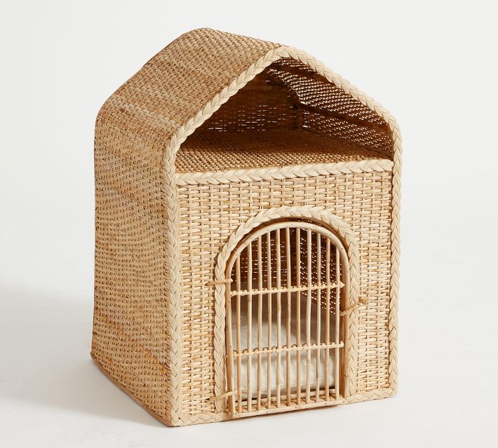 rattan pet house  | Pottery Barn (US)