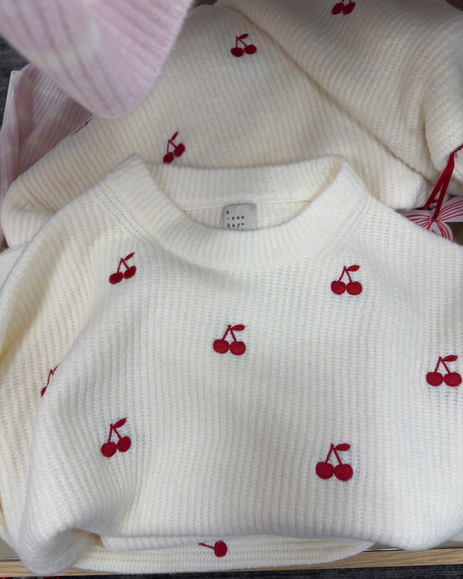 Cozy cream cherry sweater from A New Day at Target

#LTKStyleTip #LTKHoliday #LTKSeasonal