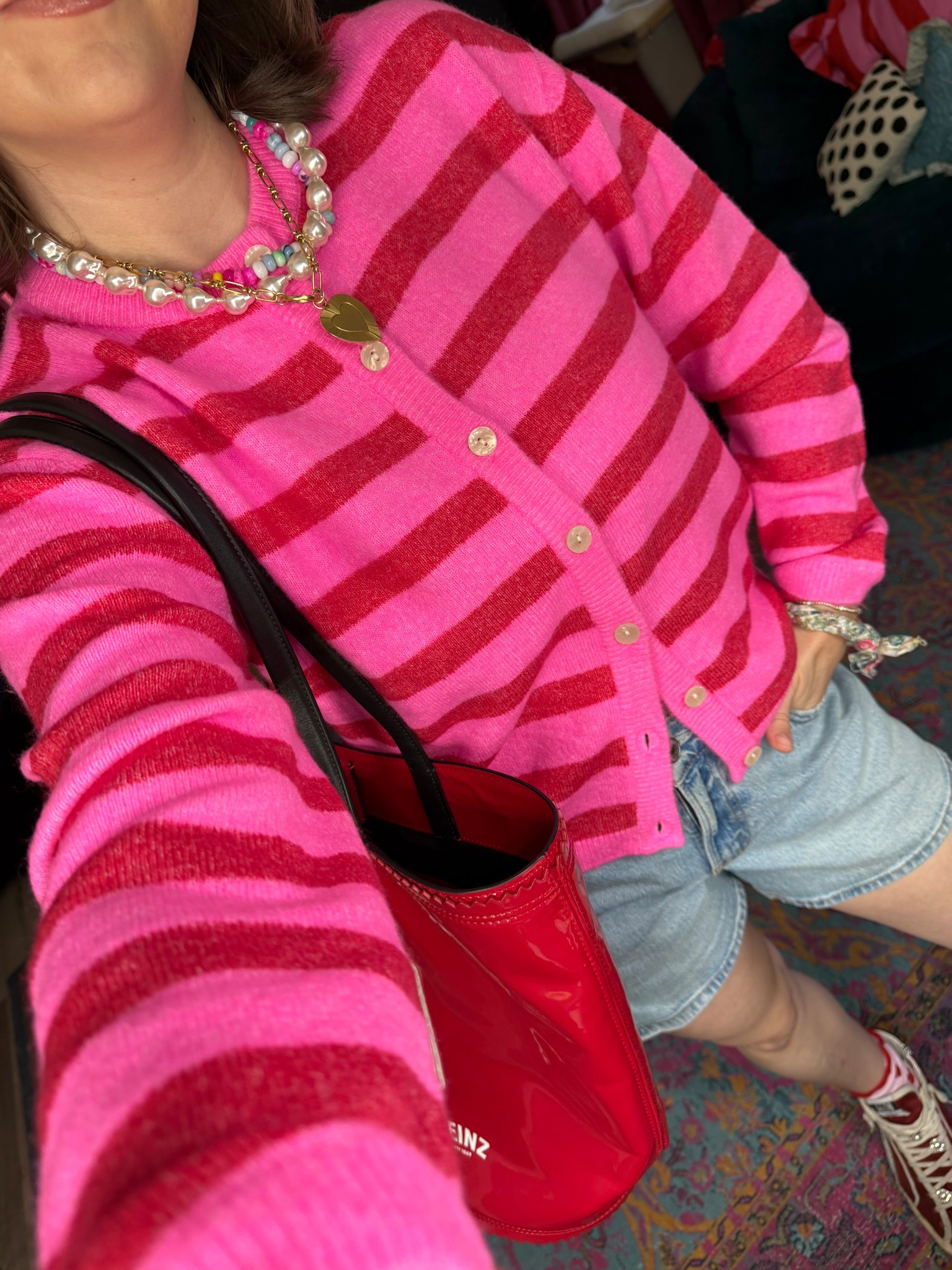 maximalist girlie outfit with lots of jewelry layering ✨ top is from Target and shorts are Abercrombie!

#LTKFindsUnder50 #LTKootd #LTKGiftGuide