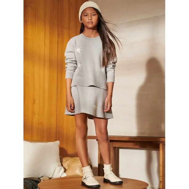 Free Assembly Girls’ Sweater Knit Skirt, Sizes 4-18 - Walmart.com | Walmart (US)