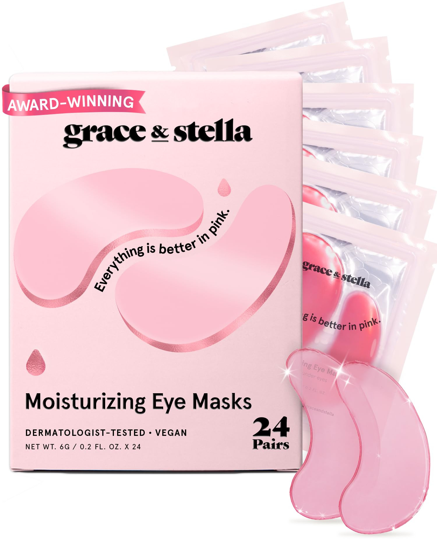 grace & stella Award Winning Under Eye Mask - Birthday Gifts For Women - Bridesmaid Gifts - Reduc... | Amazon (US)