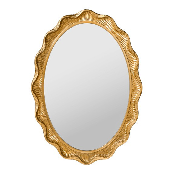 AERIN x Williams Sonoma Home Gold Scalloped Wall Mirror | Williams-Sonoma