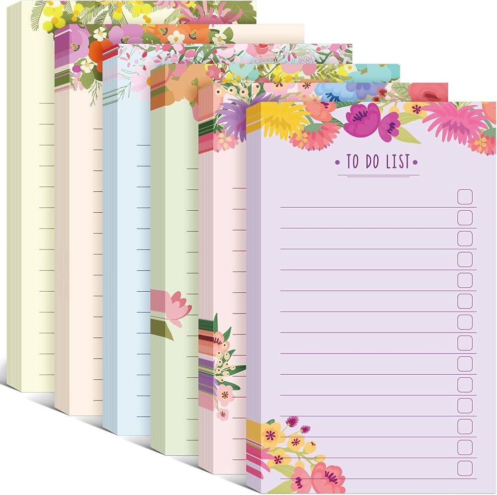 300 Sheets to Do List Notepad Daily Checklist Sticky Notes Cute Undated Memo Pad Color Block to D... | Amazon (US)