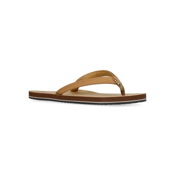 No Boundaries Women's Leather Flip Flop Sandals | Walmart (US)