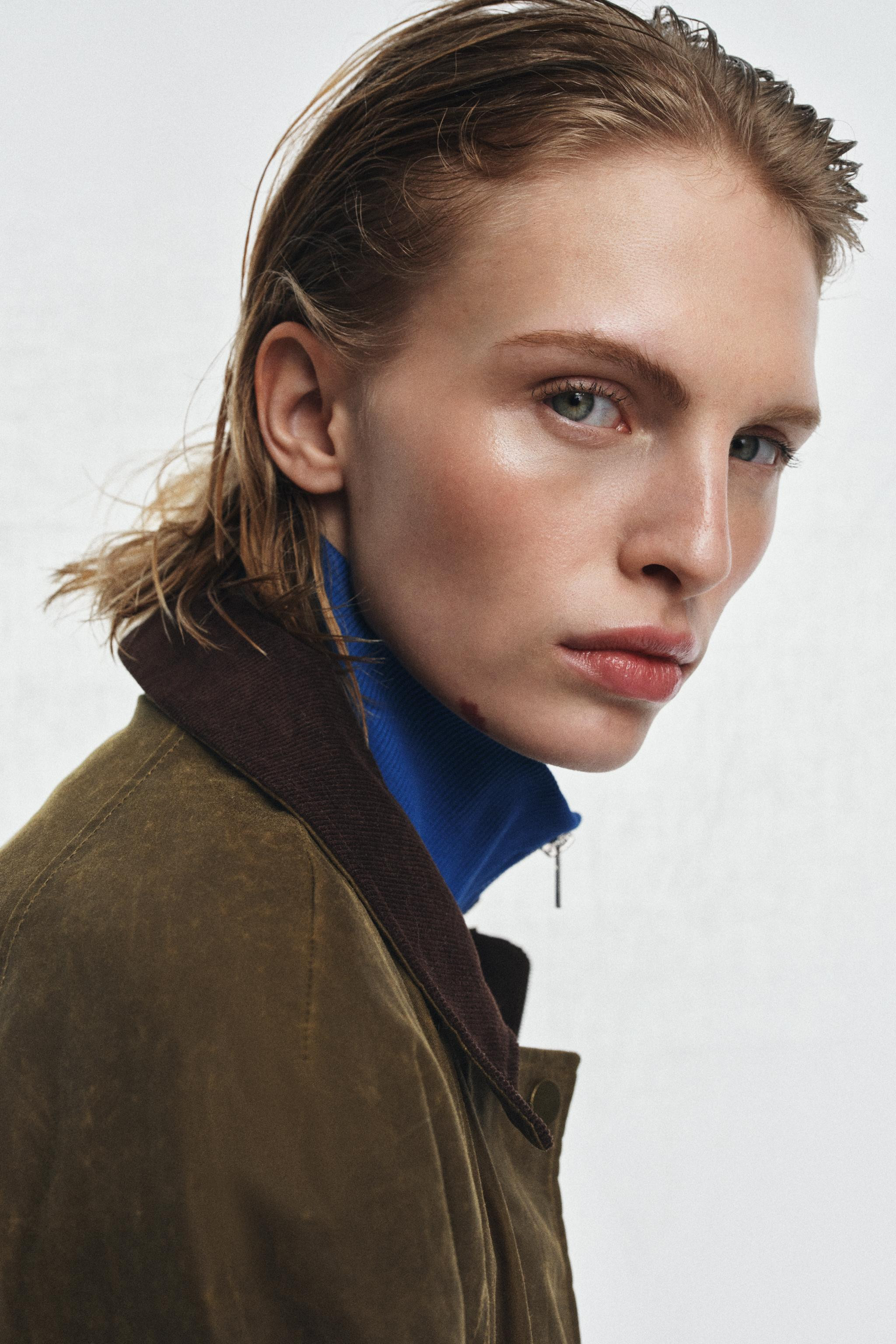 WAXED JACKET WITH CORDUROY COLLAR ZW COLLECTION | Zara US