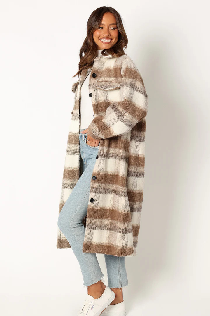 Tammy Long Shacket - Tan | Petal & Pup (US)