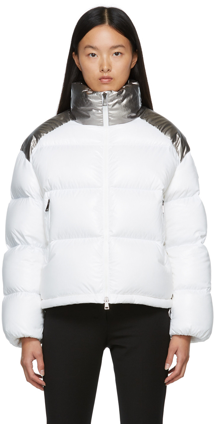 White & Silver Down Cuscute Jacket | SSENSE