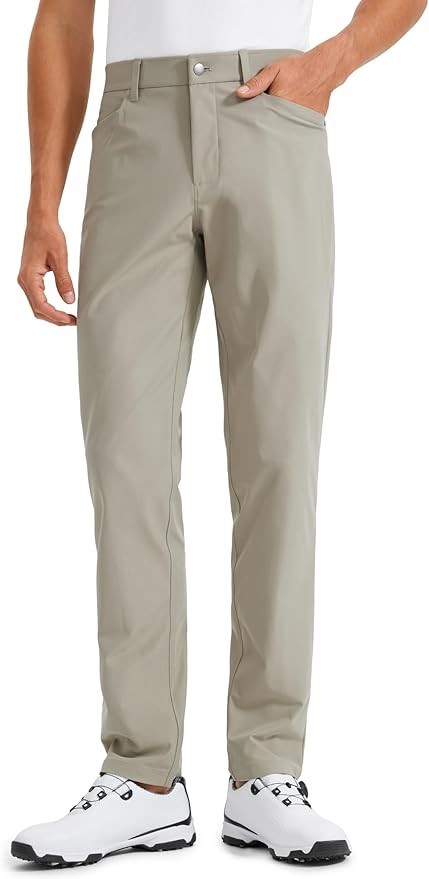 CRZ YOGA Men's All Day Comfy Golf Pants with 5-Pocket 28"/30"/32"/34" Quick Dry Lightweight Casua... | Amazon (US)