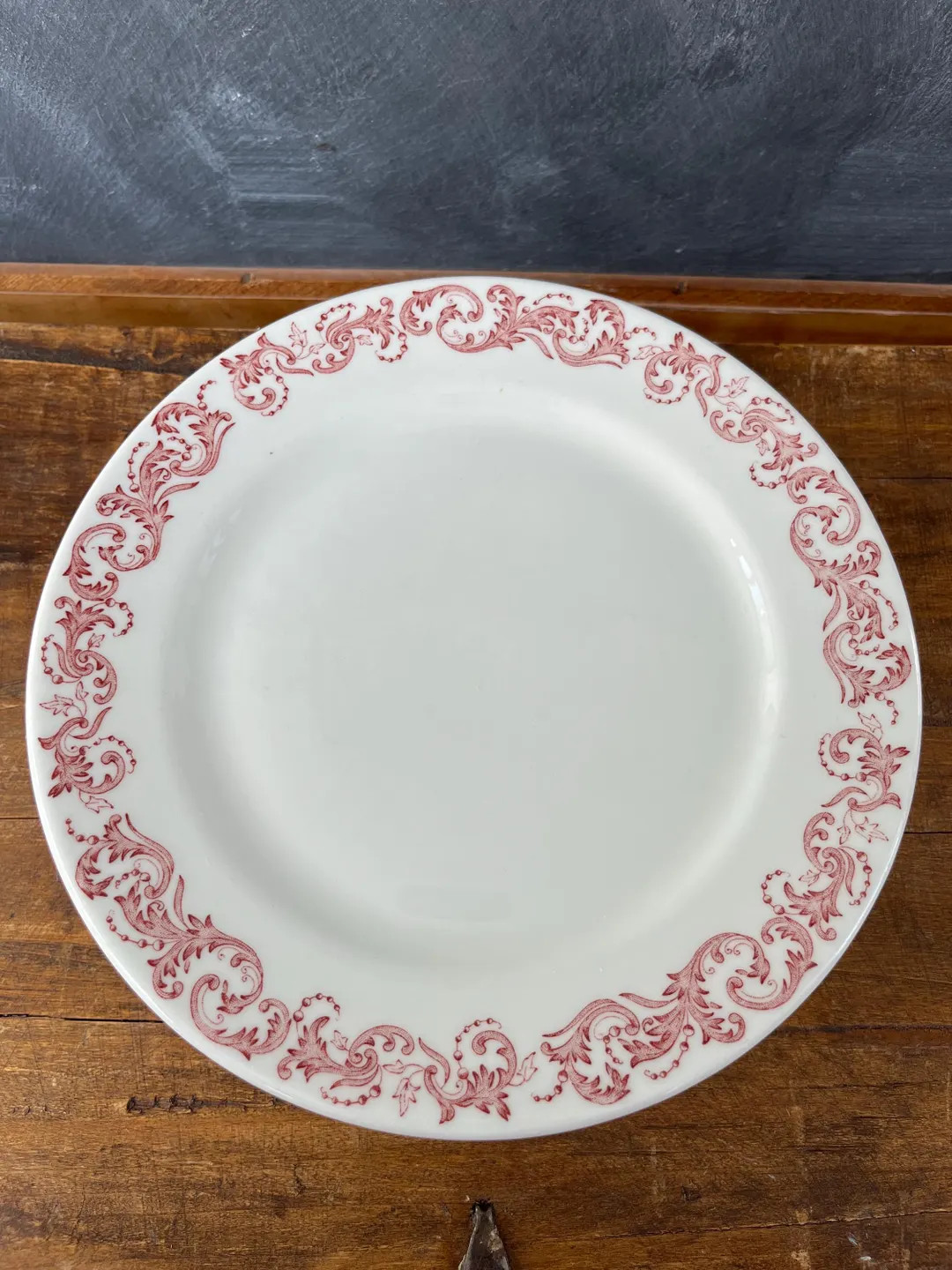 Vintage Caribe China Reataurant Ware Red and White Dinner Plate, Price per Plate - Etsy | Etsy (US)
