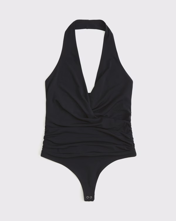 Draped Plunge Bodysuit | Abercrombie & Fitch (US)