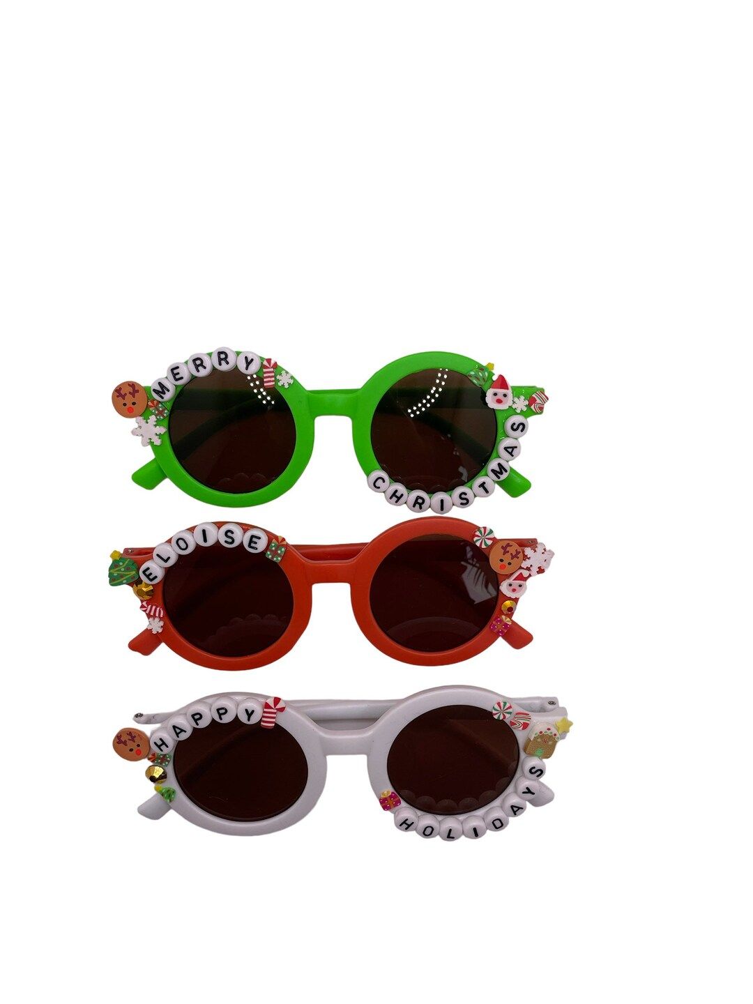 Personalized Christmas Kids Sunglasses - Etsy | Etsy (US)