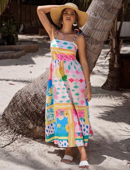 Colorful maxi dress, vacation dress 

#LTKSeasonal #LTKfindsunder100 #LTKfindsunder50