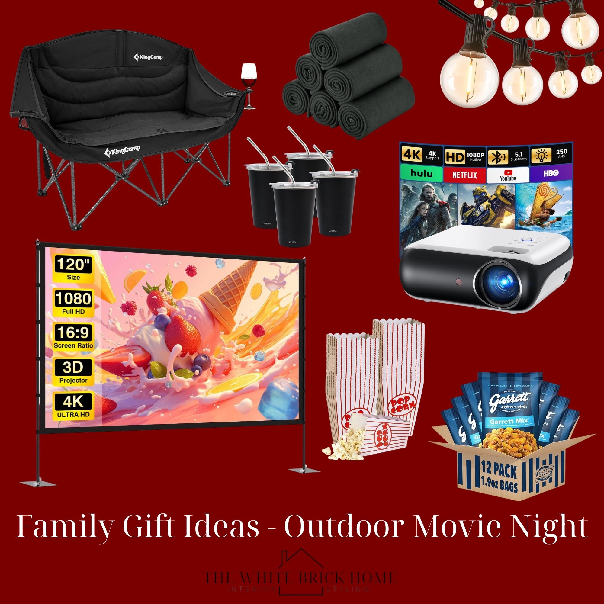An outdoor projector with some fun movie night gifts are one way to bring everyone together for a cozy night filled with laughter and shared memories! 

Gift ideas, family gift ideas, kids gift ideas, movie projector, outdoor movie night, outdoor movie projector, kids gift giving ideas

#LTKHoliday #LTKSeasonal #LTKGiftGuide
