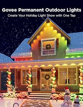 Govee Permanent Outdoor Lights Pro, 200ft with 120 RGBIC LED Lights for Daily and Accent Lighting... | Amazon (US)