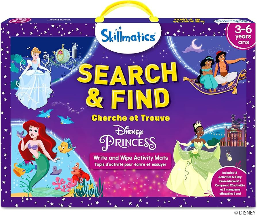 Skillmatics Search and Find Disney Princess Educational Game - Reusable Preschool Learning Activi... | Amazon (CA)