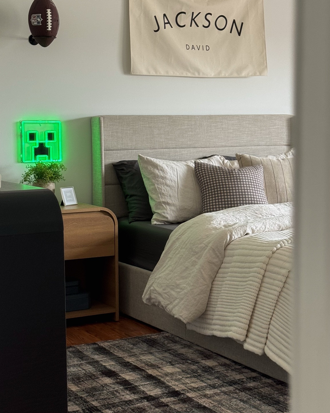 Kids bedroom, bedding, bedroom dresser, dresser decor, boys room, toddler bedroom, teen bedroom, Minecraft bedrooms

#LTKHome