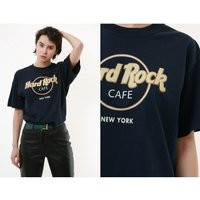 Hard Rock Cafe New York Vintage Oldschool Graphic Print Blue Mens Clothing Logo Short Sleeves Tee Sh | Etsy (US)