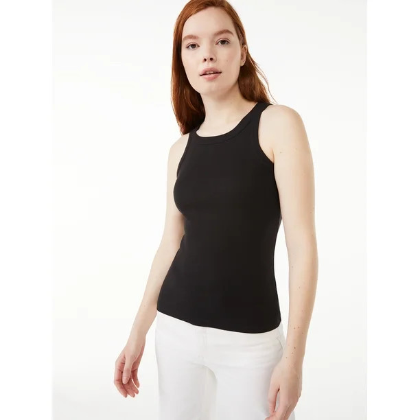 Free Assembly Women's Cut Away Tank Top | Walmart (US)