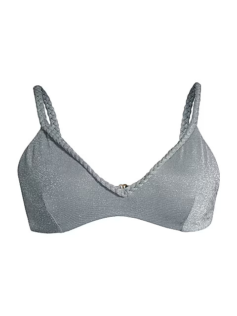 April Metallic Bikini Top | Saks Fifth Avenue